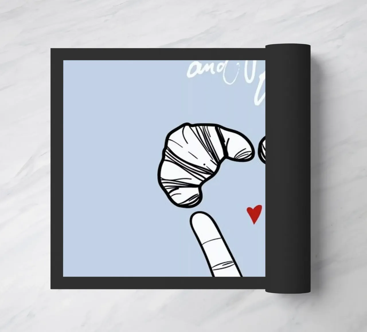 Pray Paris deurmat van Waltraud Rieken