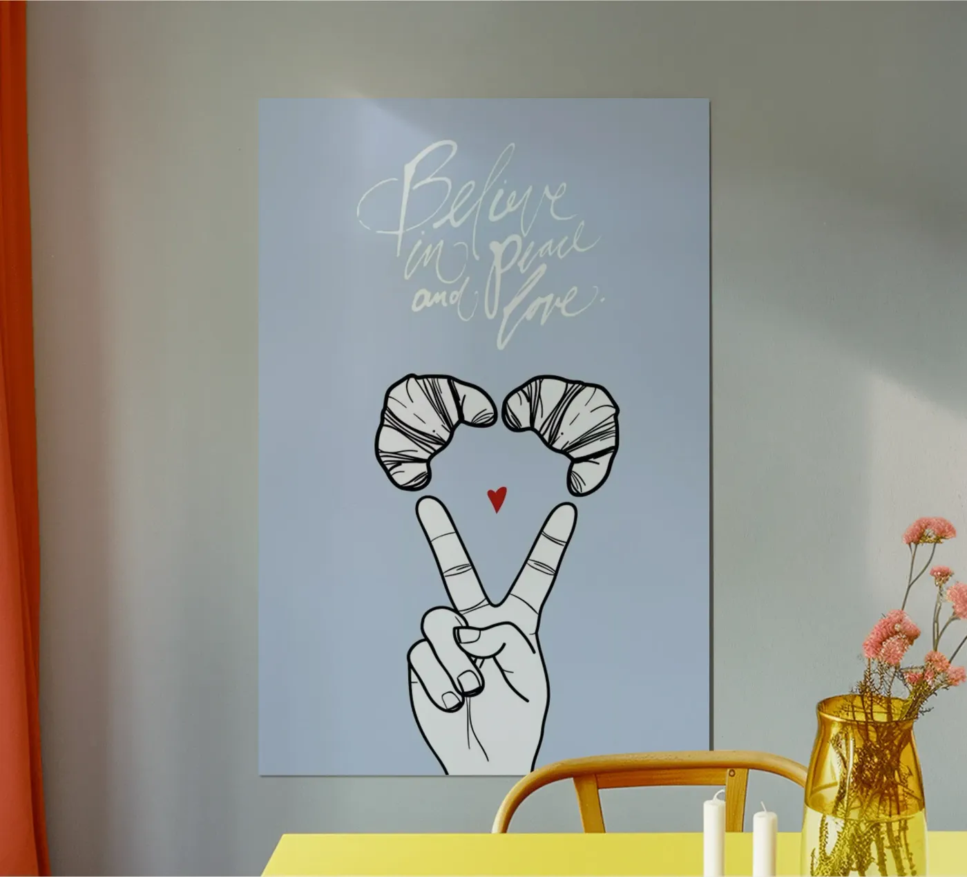 Pray Paris poster van Waltraud Rieken