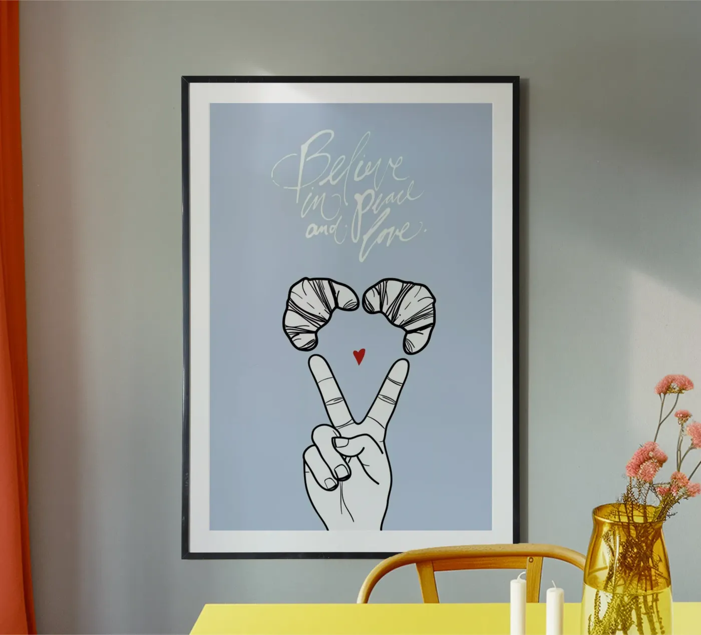 Pray Paris poster van Waltraud Rieken