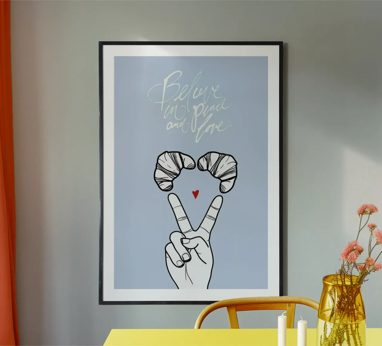 Pray Paris poster da Waltraud Rieken