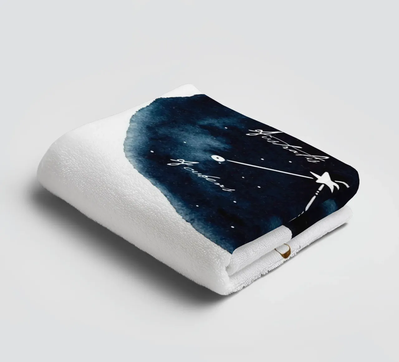 Alina Buffiere - Sternzeichen: Krebs towel by The Artcircle