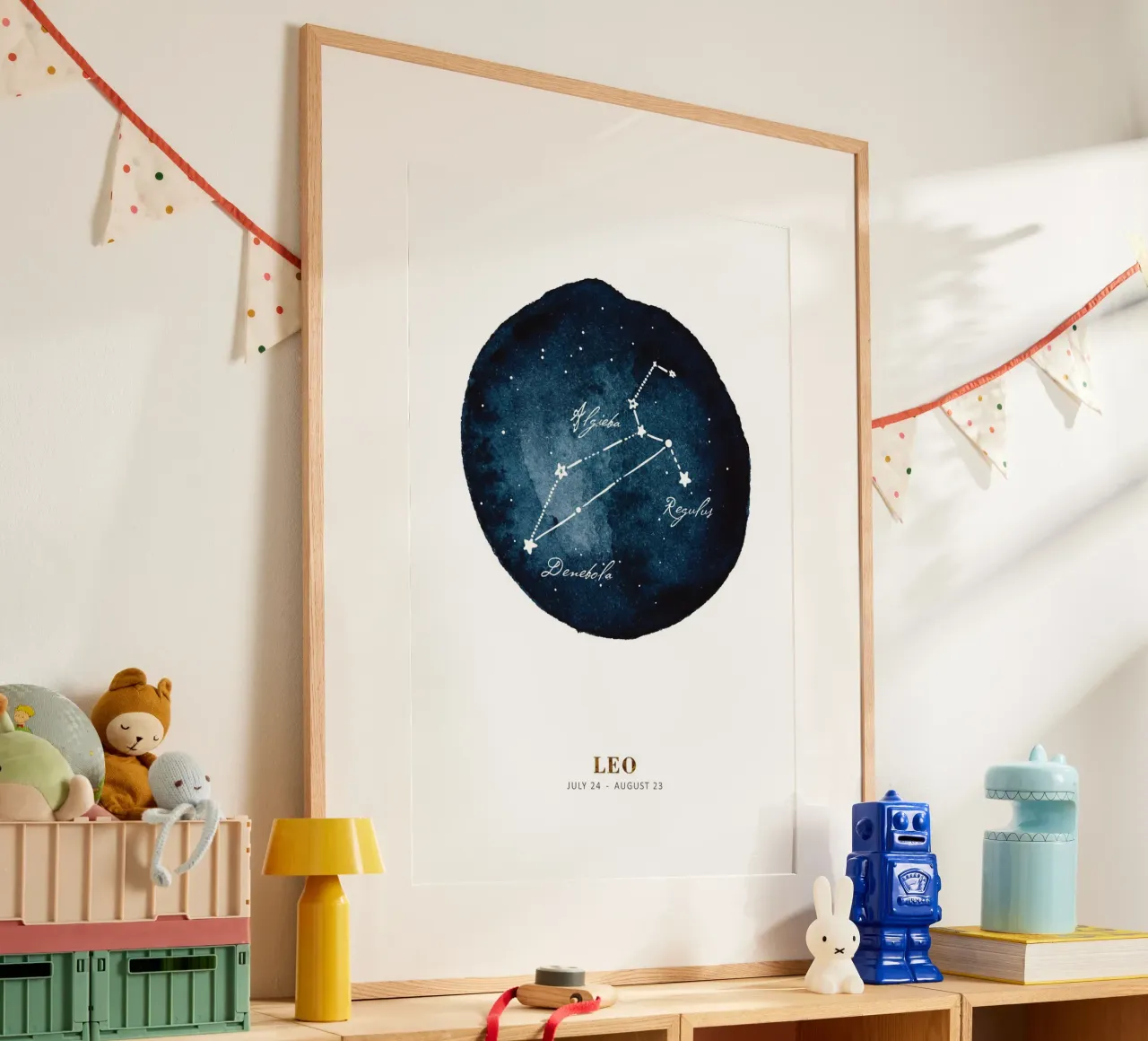 Alina Buffiere - Sternzeichen: Löwe carta hahnemühle da The Artcircle