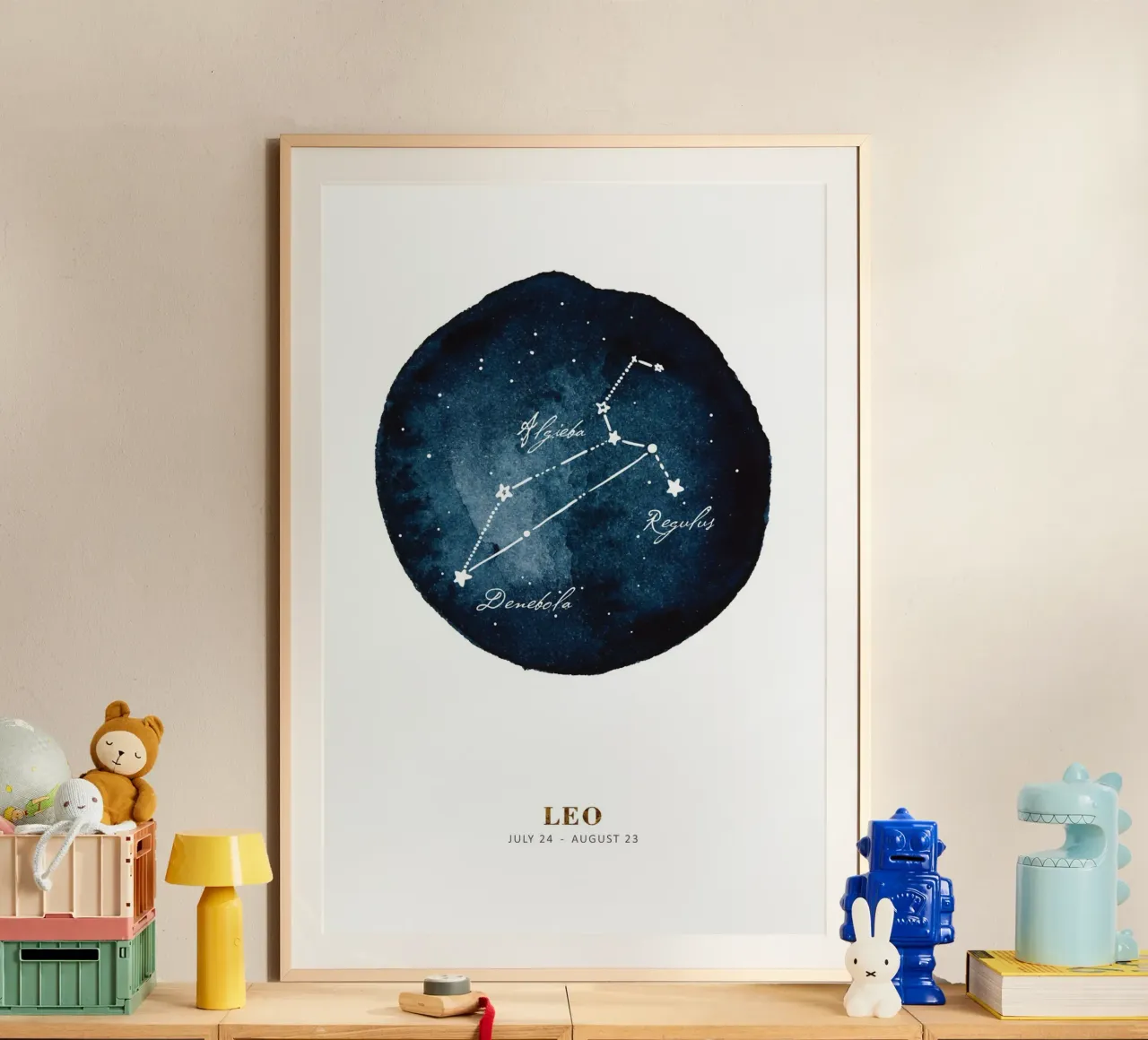 Alina Buffiere - Sternzeichen: Löwe carta hahnemühle da The Artcircle