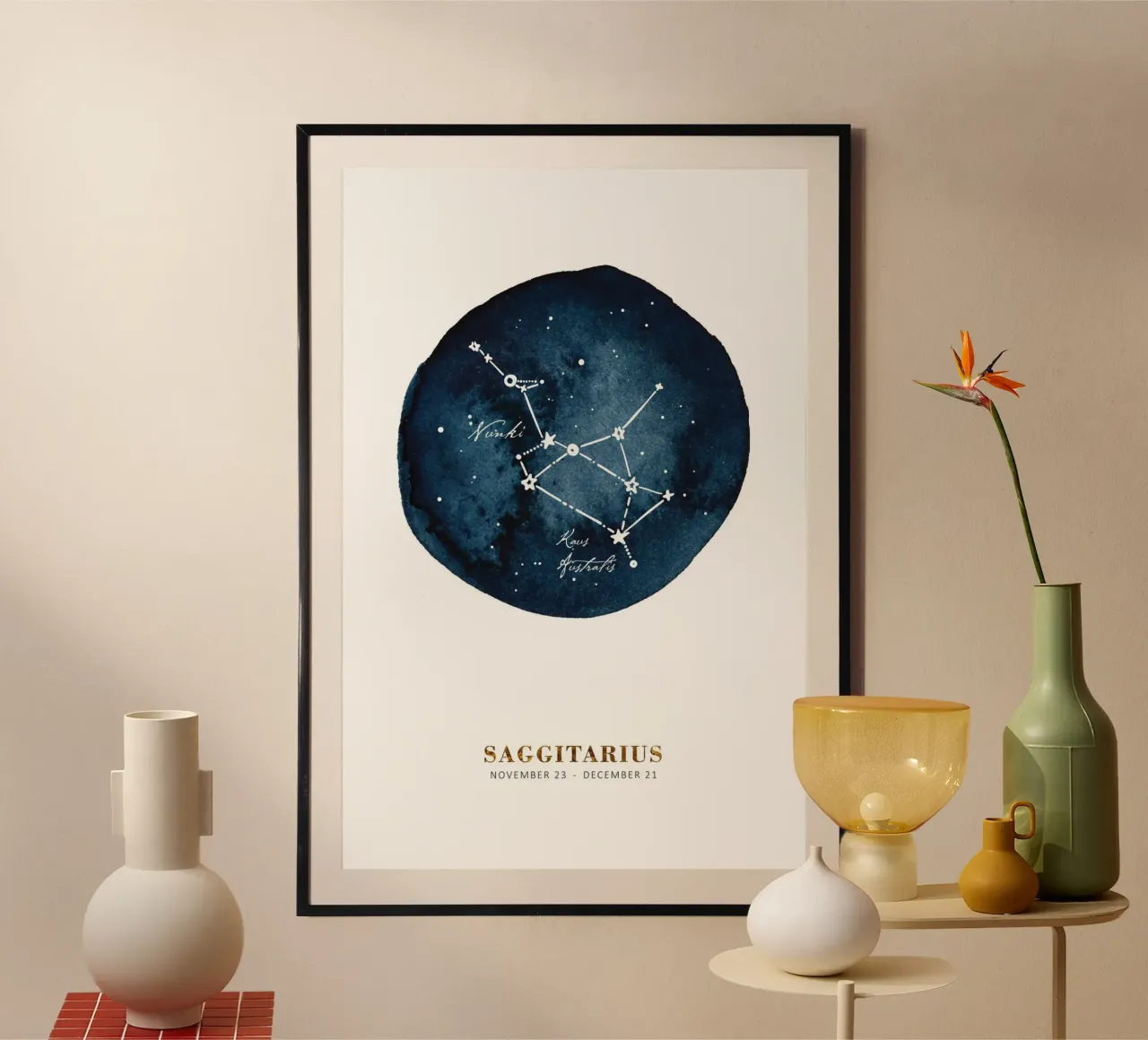 Alina Buffiere - Sternzeichen: Schütze carta hahnemühle da The Artcircle