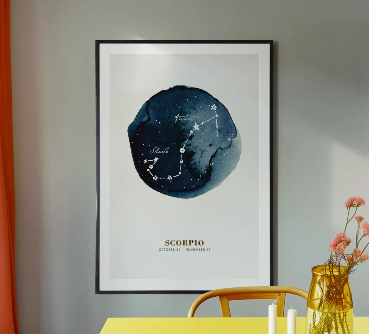 Alina Buffiere - Sternzeichen: Skorpion carta hahnemühle da The Artcircle