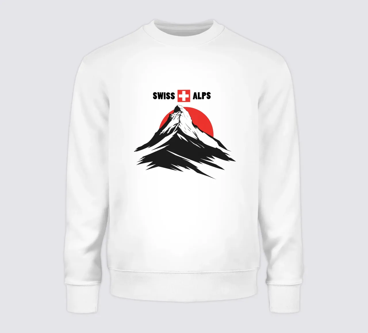 SWISS ALPS | Logo di design Cervino Alpi Svizzere felpa da Autofocus