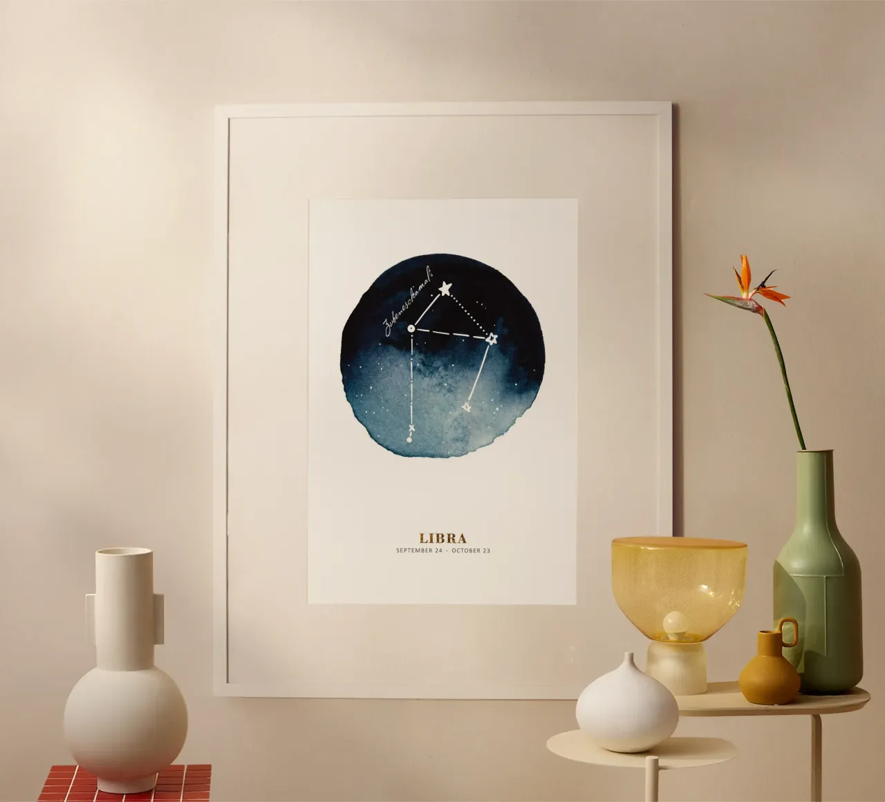 Alina Buffiere - Sternzeichen: Waage carta hahnemühle da The Artcircle