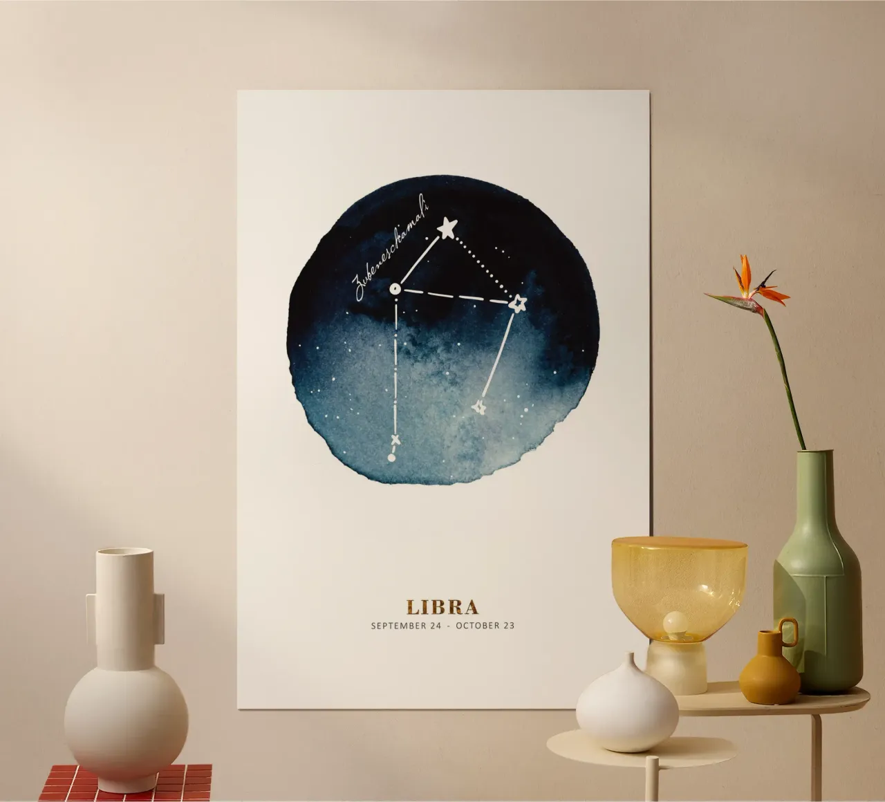 Alina Buffiere - Sternzeichen: Waage carta hahnemühle da The Artcircle