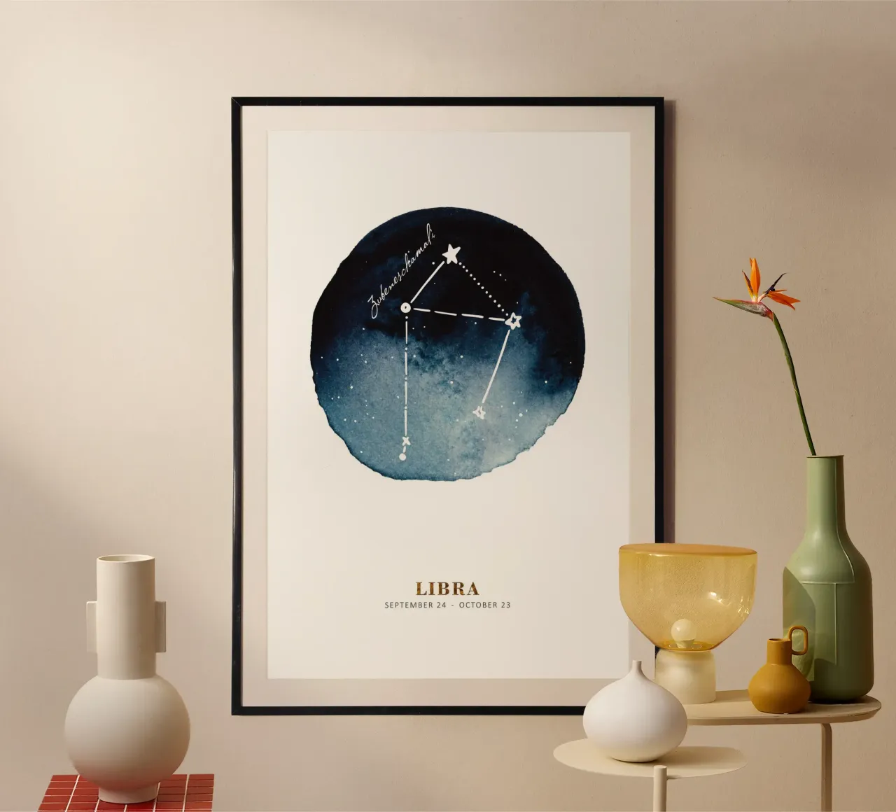 Alina Buffiere - Sternzeichen: Waage carta hahnemühle da The Artcircle