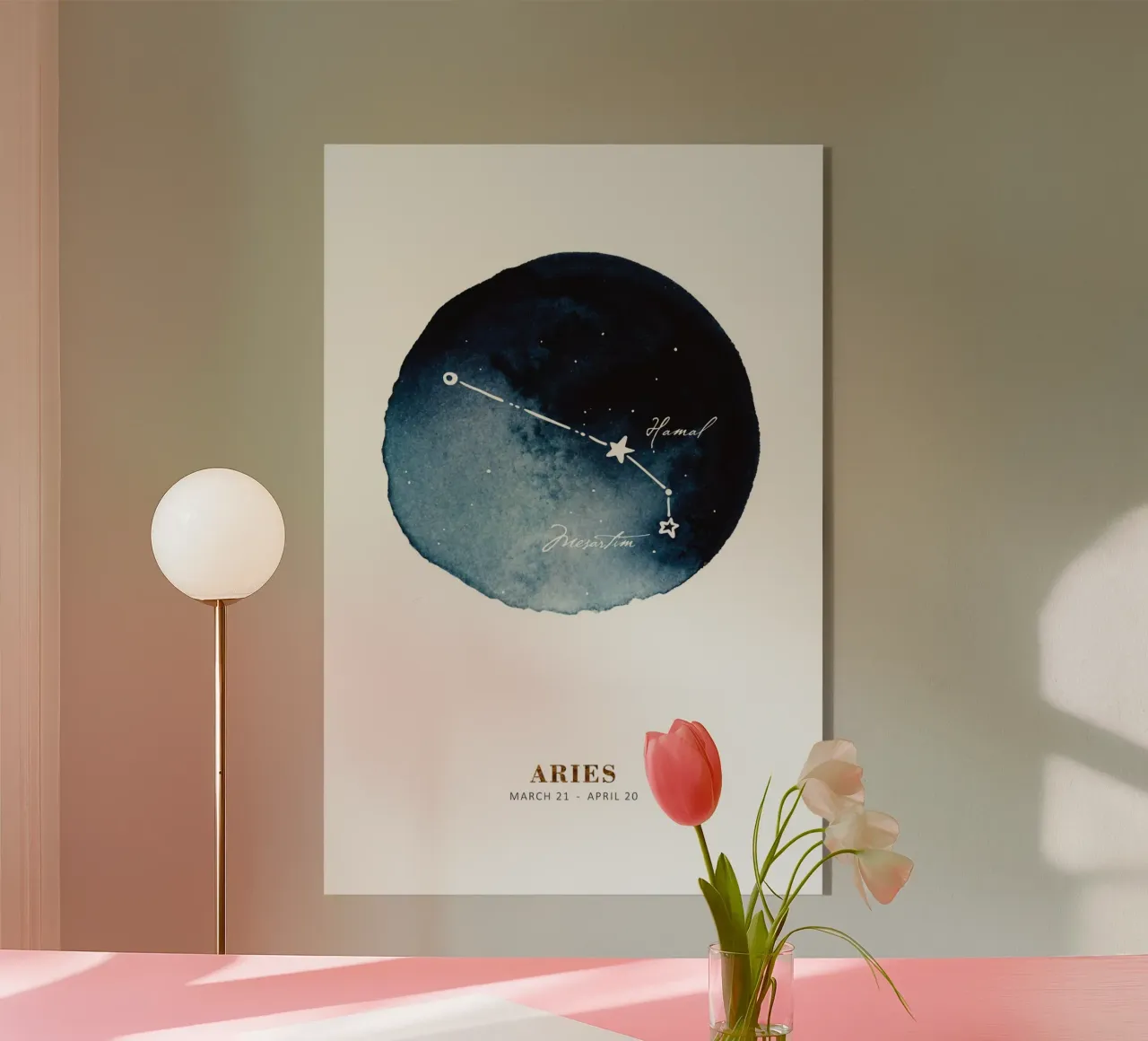 Alina Buffiere - Sternzeichen: Widder plexiglass da The Artcircle