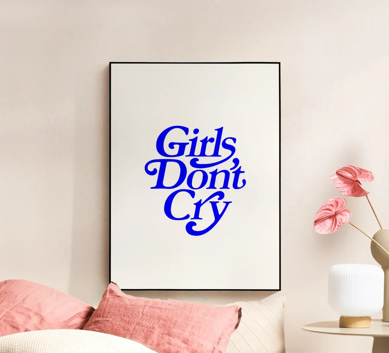 girls don’t cry, motivational statement quote acrylic glass by The True Type