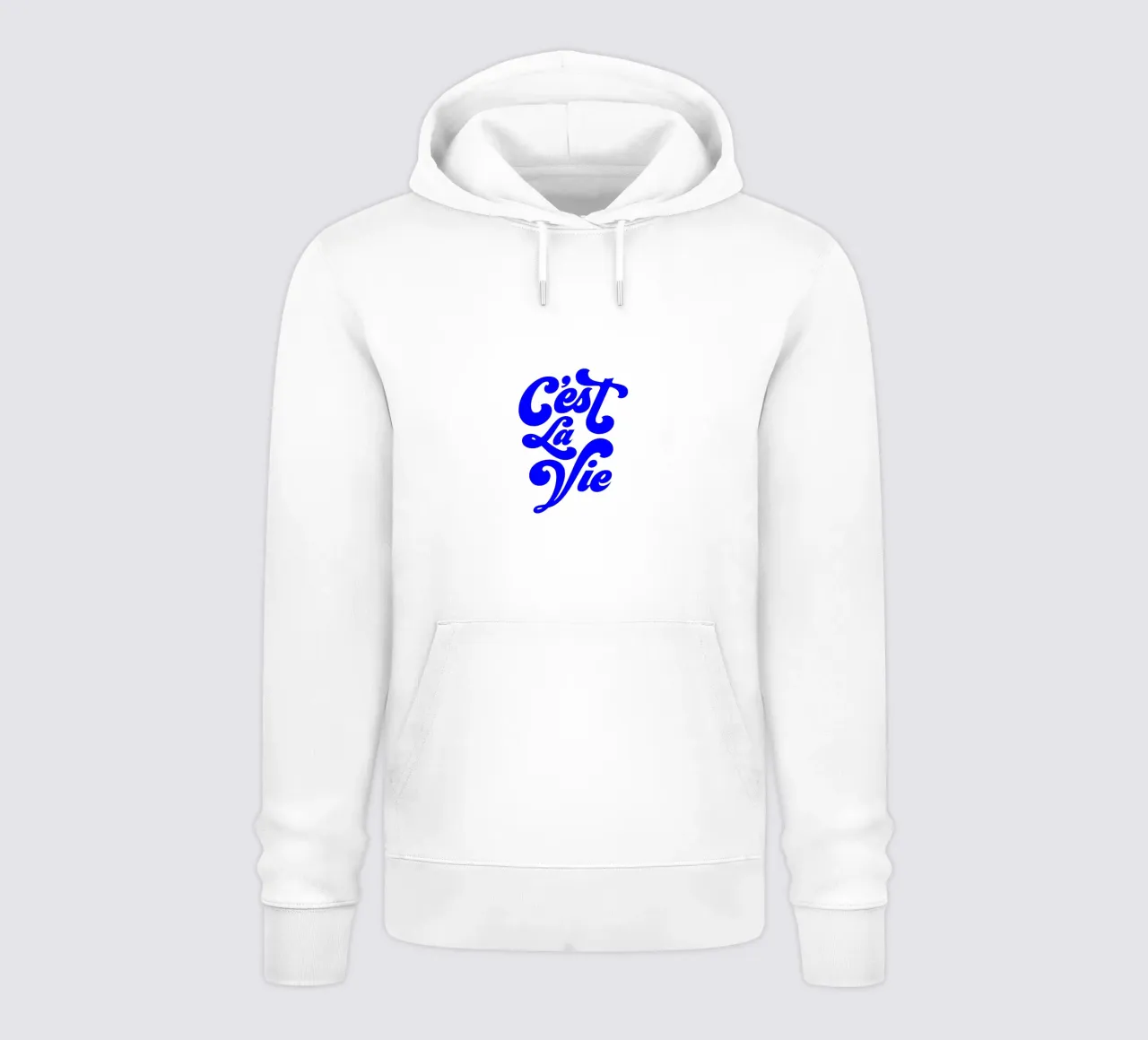 c'est la vie, citazione motivazionale francese felpa con cappuccio da The True Type