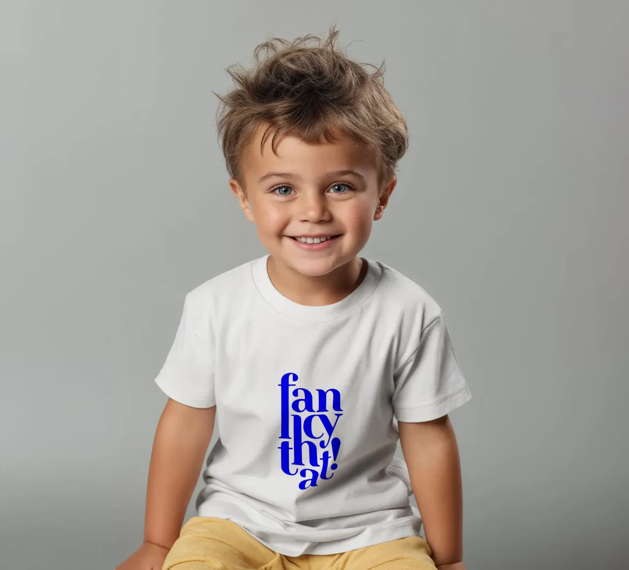fancy that! motivational statement quote kids t-shirt by The True Type
