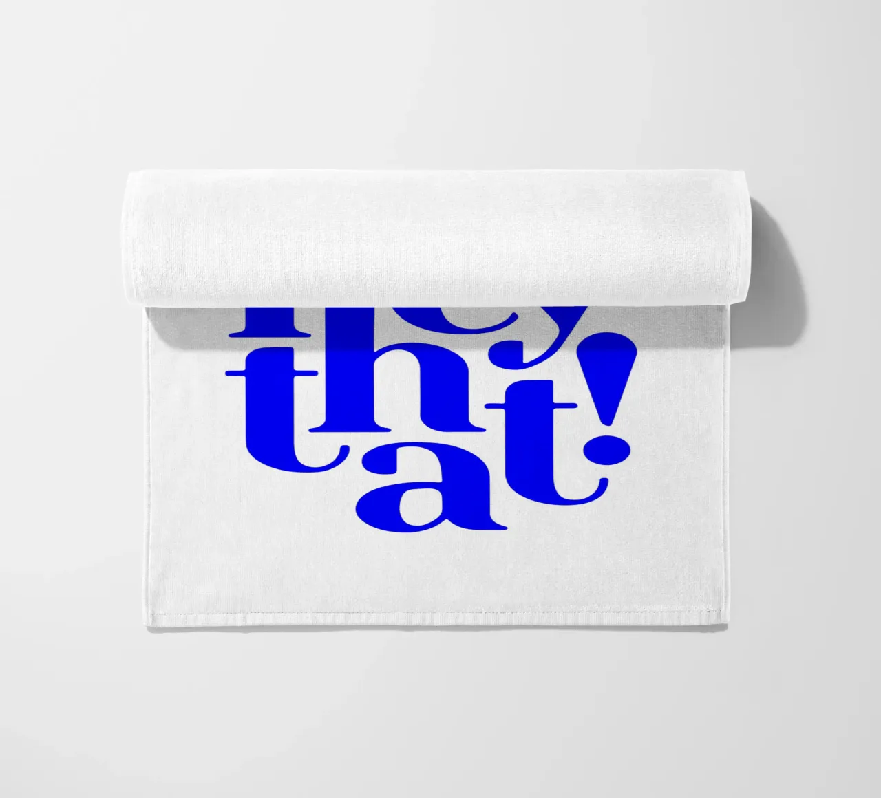 Citation d'une déclaration de motivation serviette de plage de The True Type