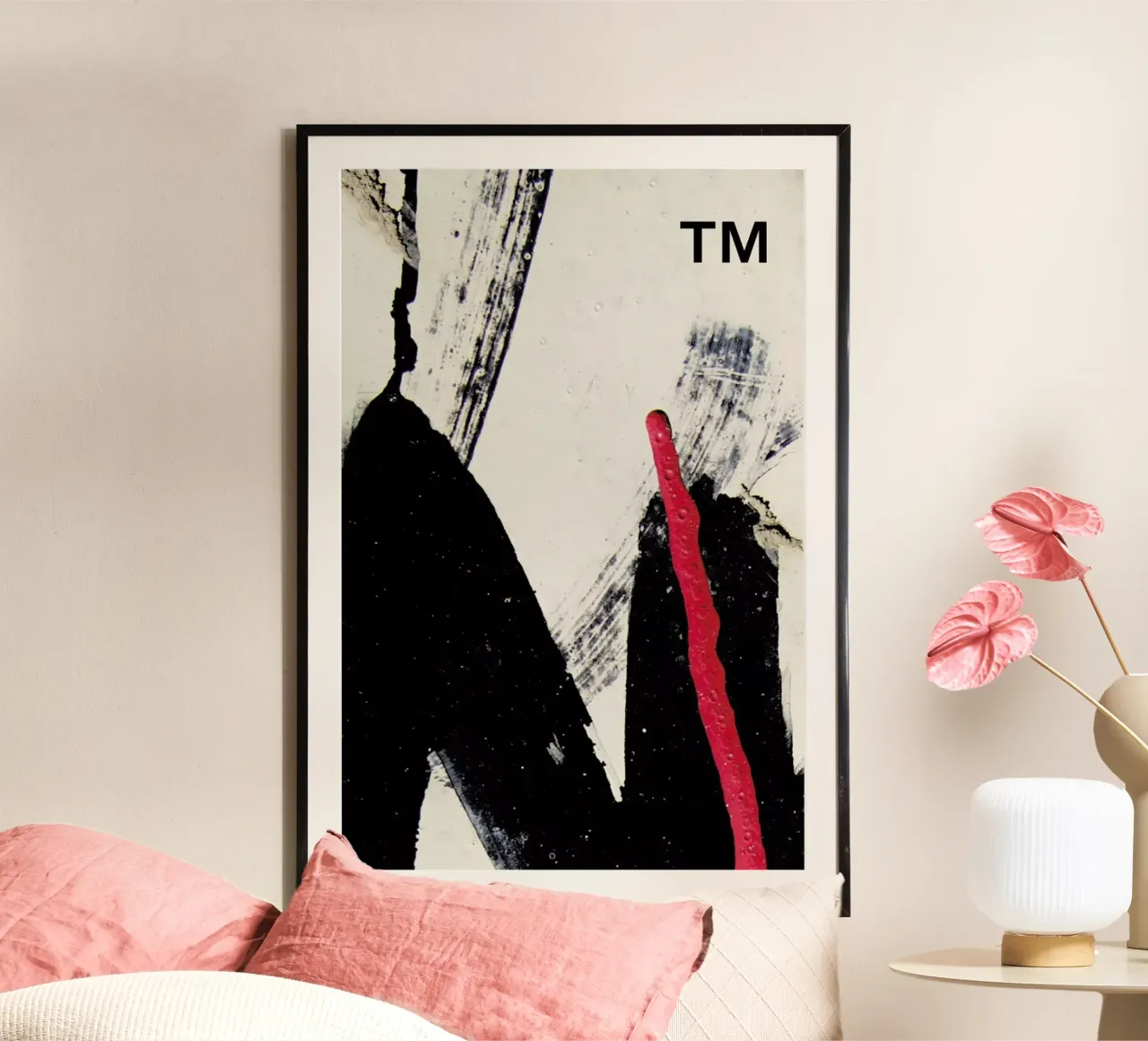 Rise (Mixed Media) poster con telaio in plastica da Ballack Art House