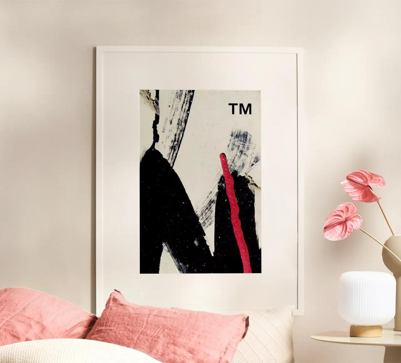 Rise (Mixed Media) poster con telaio in plastica da Ballack Art House