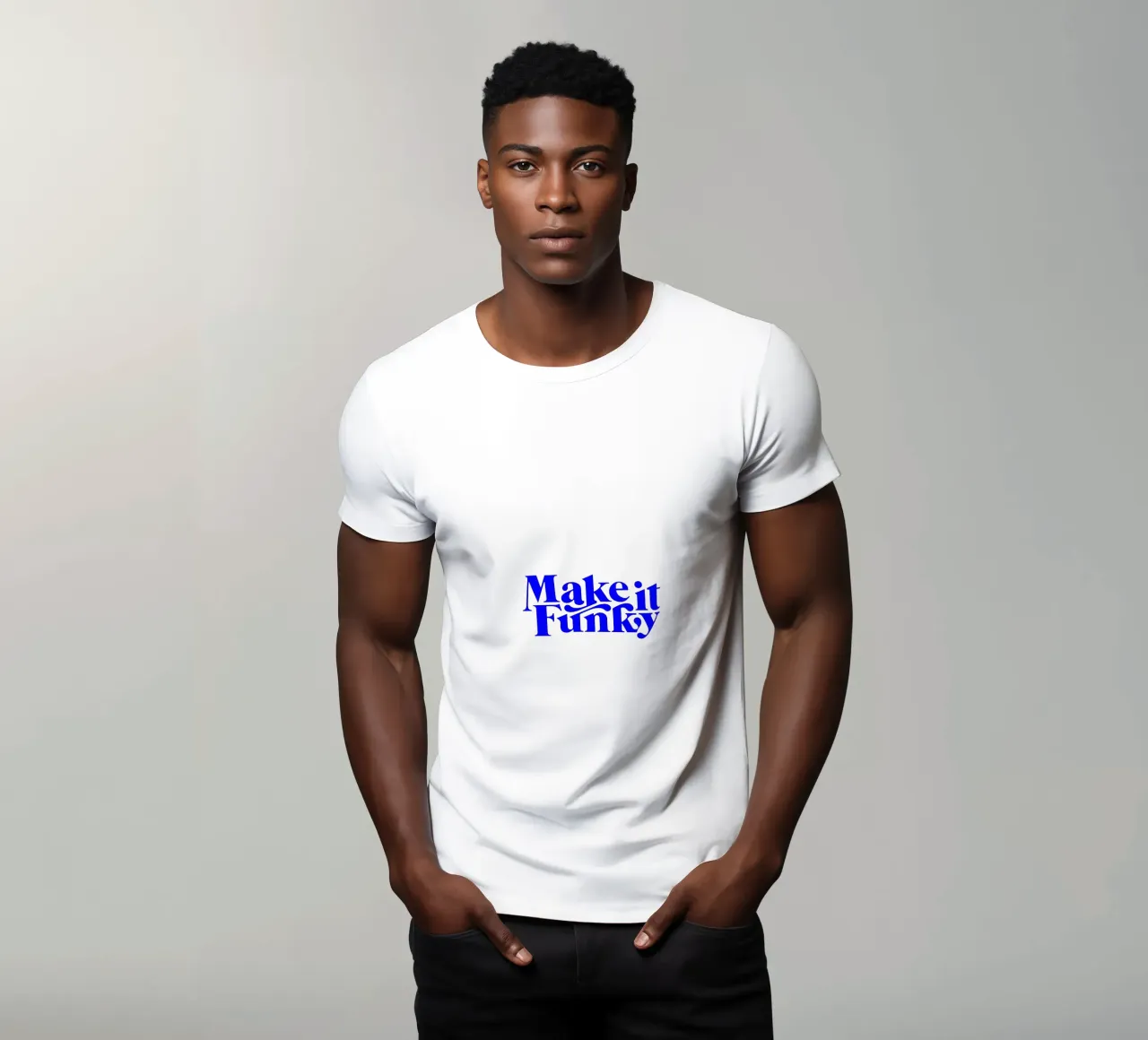 machen Sie es funky, motivierende Aussage Zitat T-Shirt von The True Type