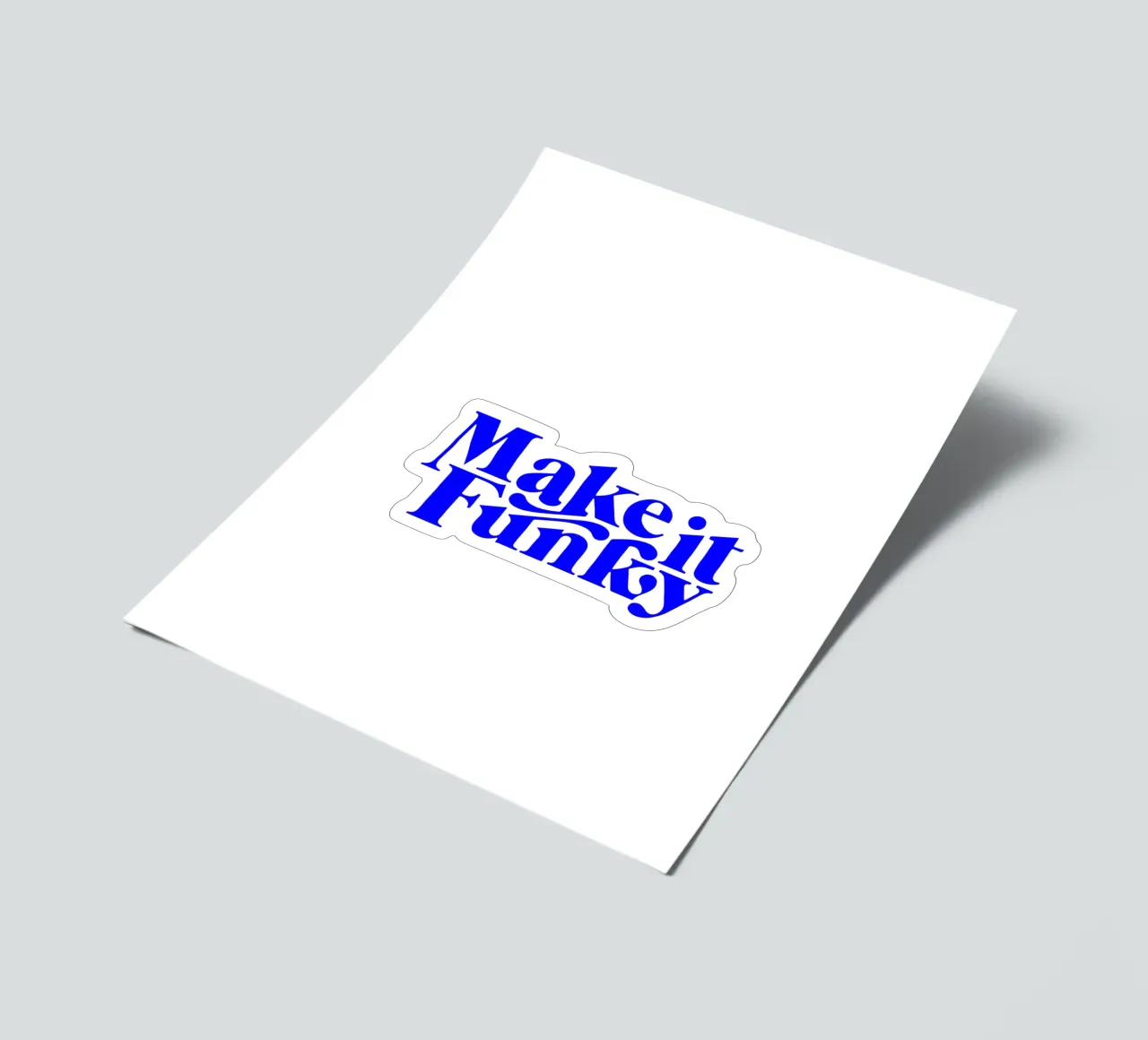 machen Sie es funky, motivierende Aussage Zitat Stickerbogen von The True Type