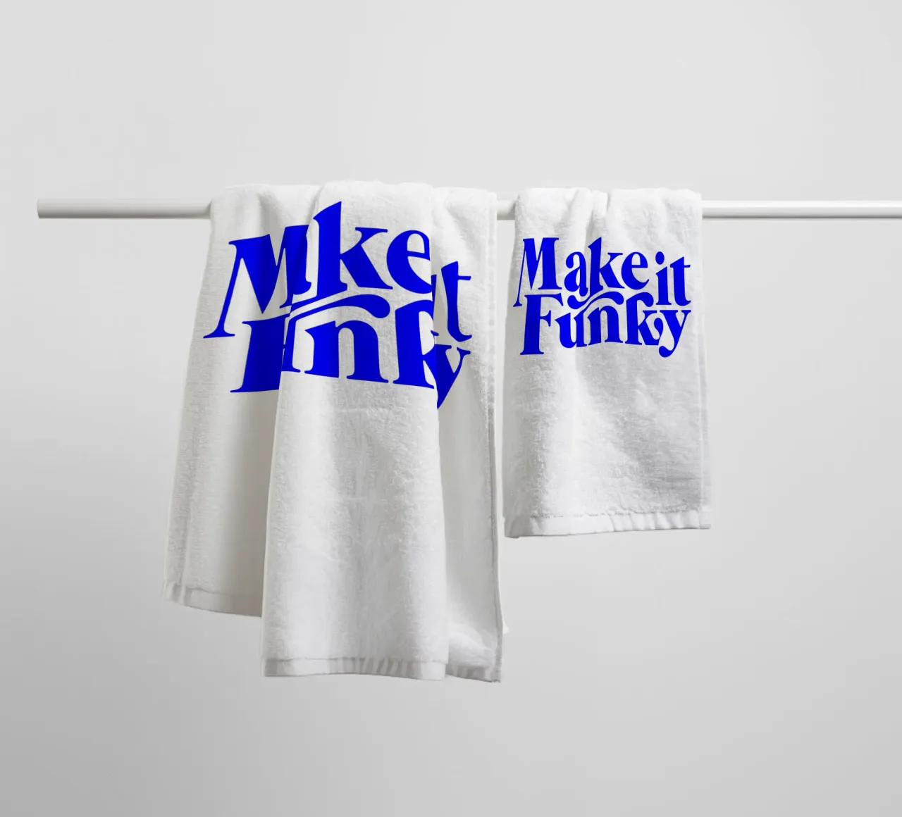 Citation d'une déclaration de motivation, faites-la funky serviette de bain de The True Type