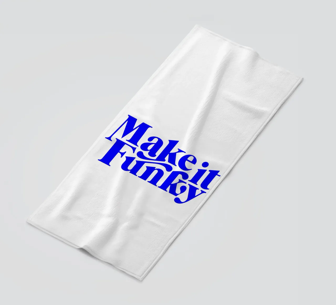 Citation d'une déclaration de motivation, faites-la funky serviette de plage de The True Type