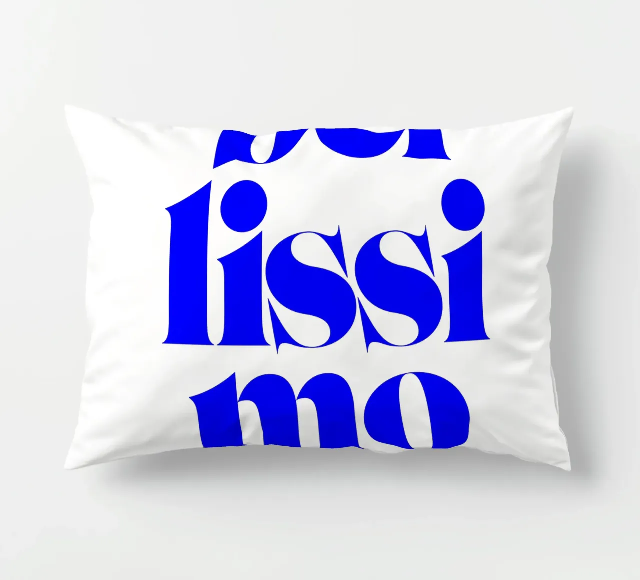 bellissimo statement print: siate positivi e riconoscenti cuscino da The True Type