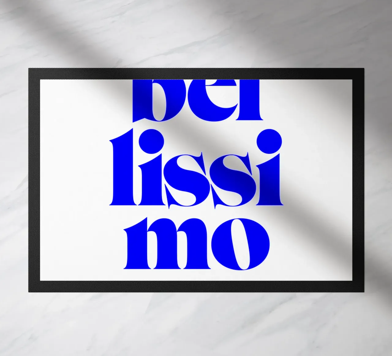 bellissimo statement print: siate positivi e riconoscenti zerbino da The True Type