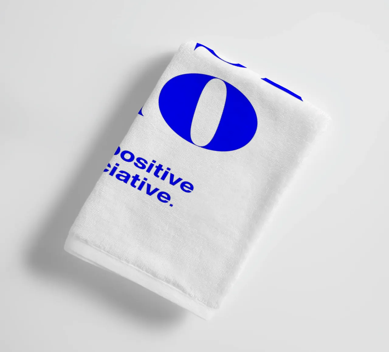 bellissimo statement print: be positive and appreciative towel by The True Type