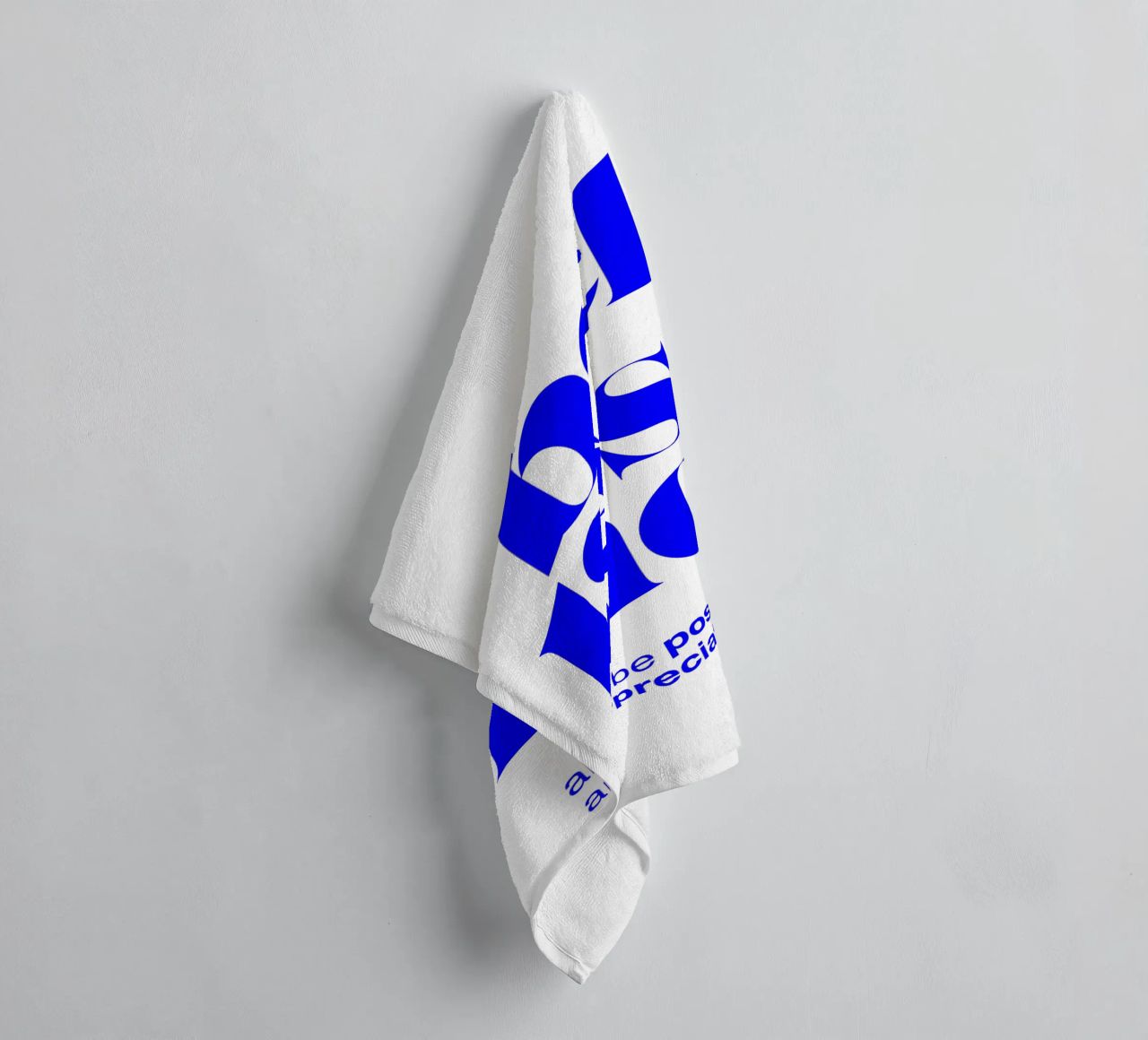 bellissimo statement print: positiv und wertschätzend sein Handtuch von The True Type