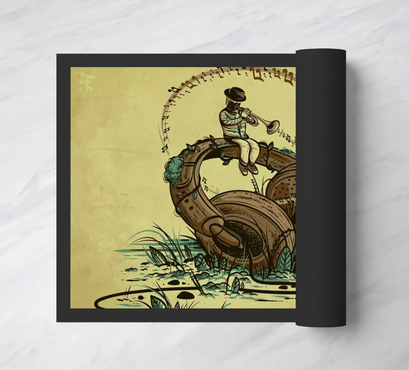 Flying Sounds doormat by Robert Richter