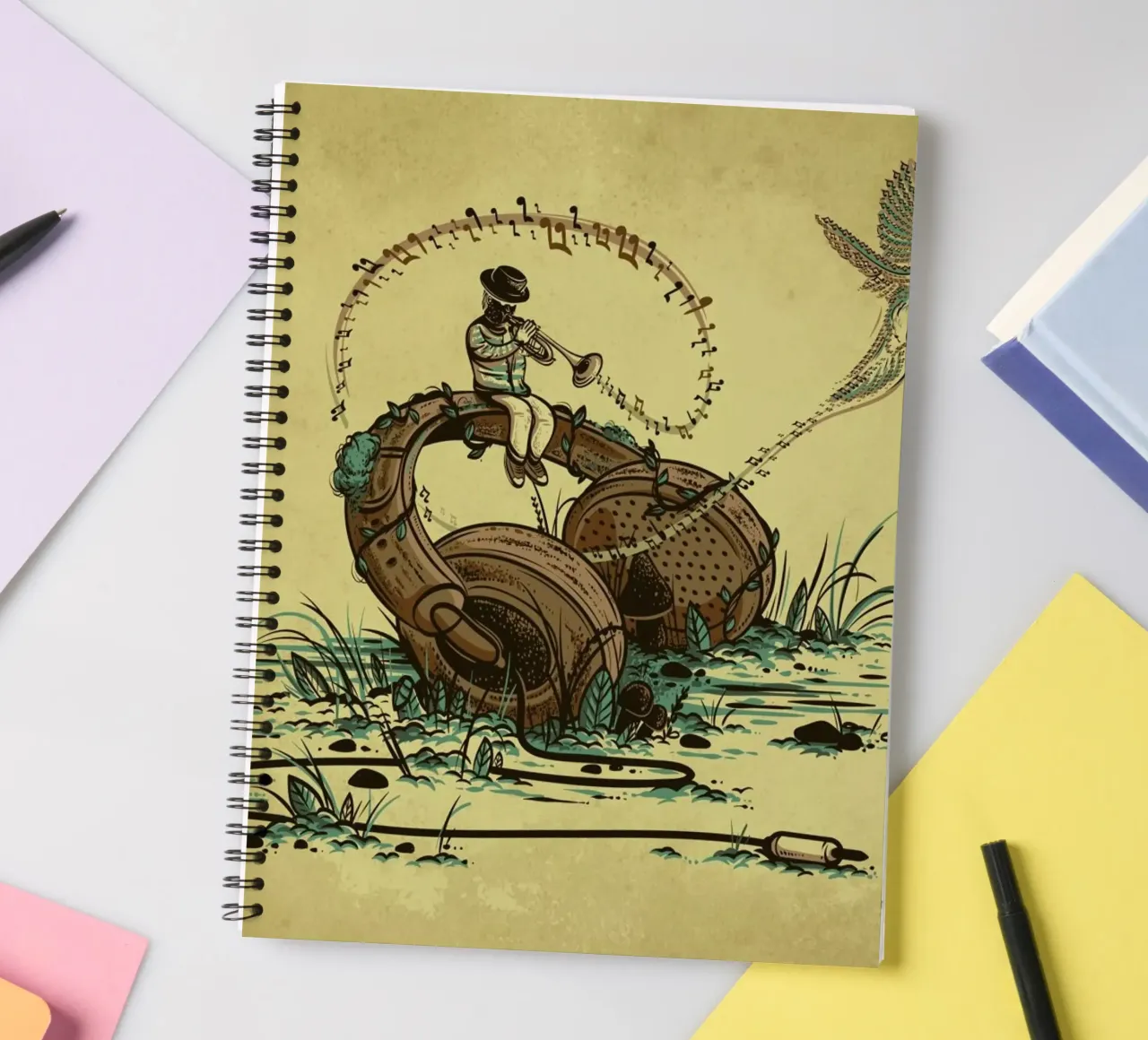 Flying Sounds spiral notebook by Robert Richter
