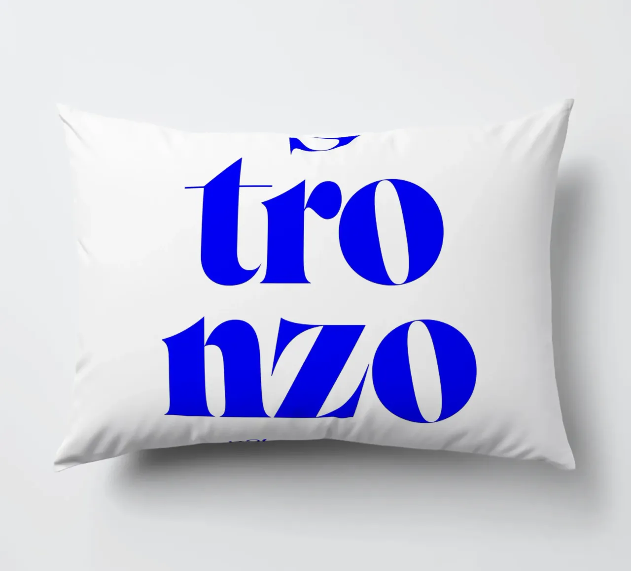 stronzo statement print: choose your curse words responsibly decorative cushion by The True Type