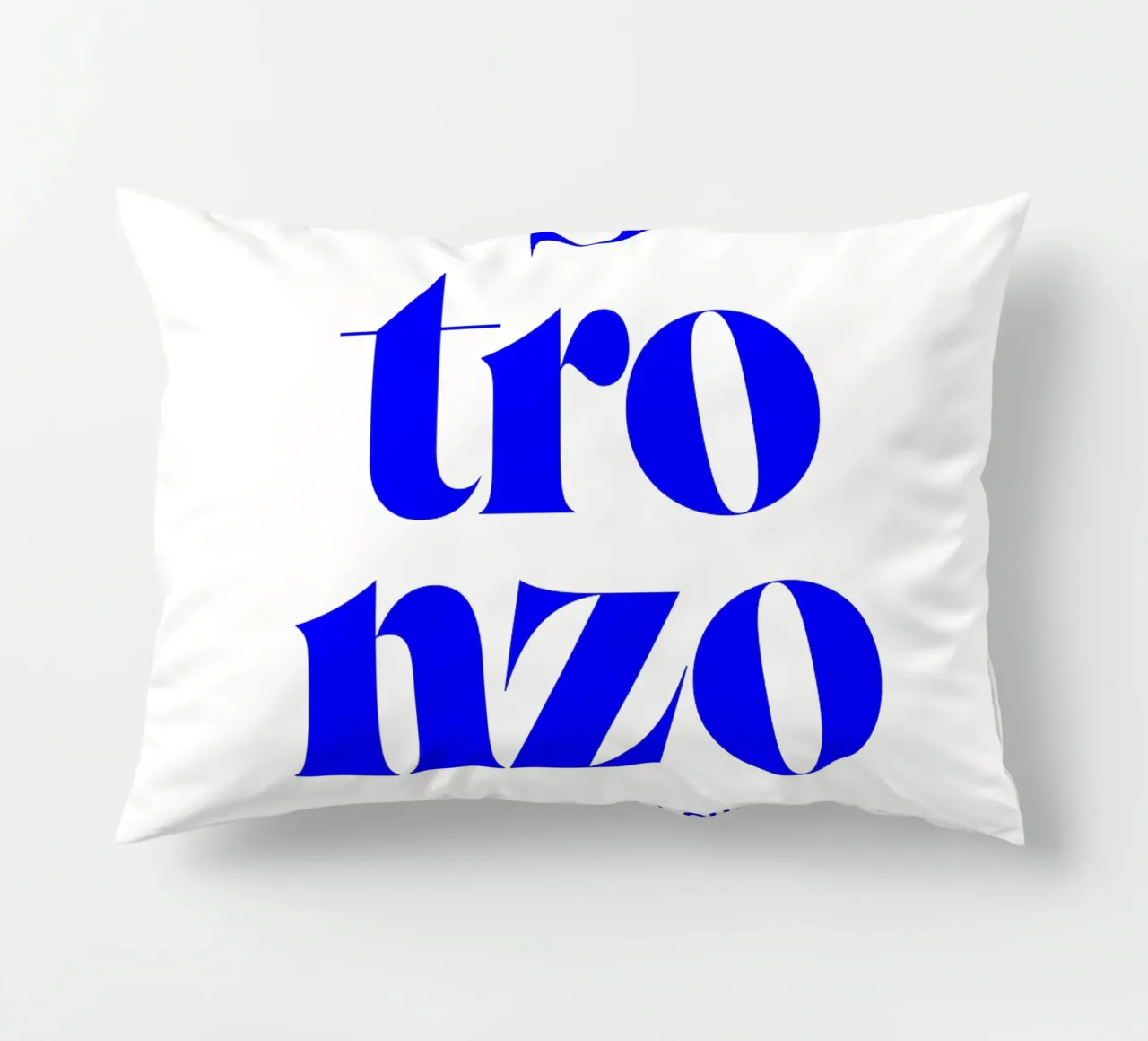 stronzo statement print: choose your curse words responsibly decorative cushion by The True Type