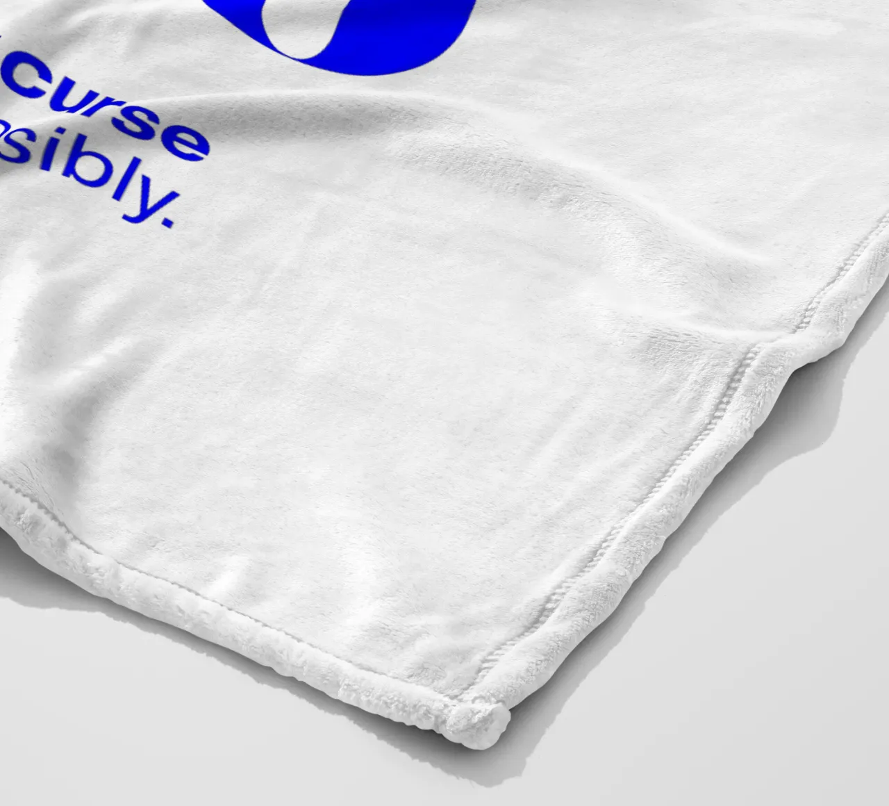 stronzo statement print: choose your curse words responsibly fleece blanket by The True Type