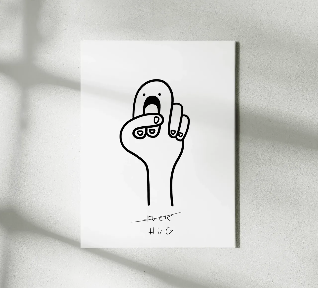 HUG! canvas met Baklijst van studio9a