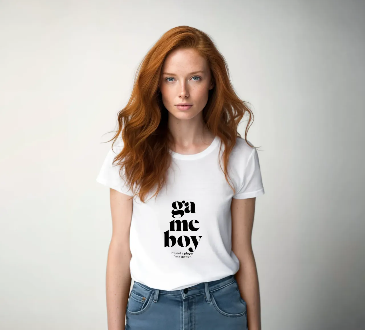 gameboy statement print: No soy un jugador, soy un gamer. camiseta de mujer de The True Type