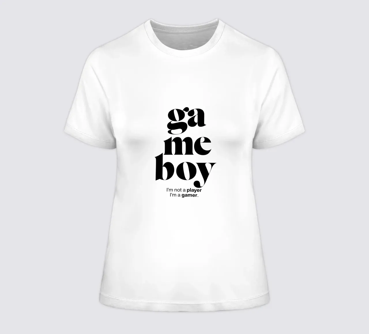 gameboy statement print: No soy un jugador, soy un gamer. camiseta de mujer de The True Type