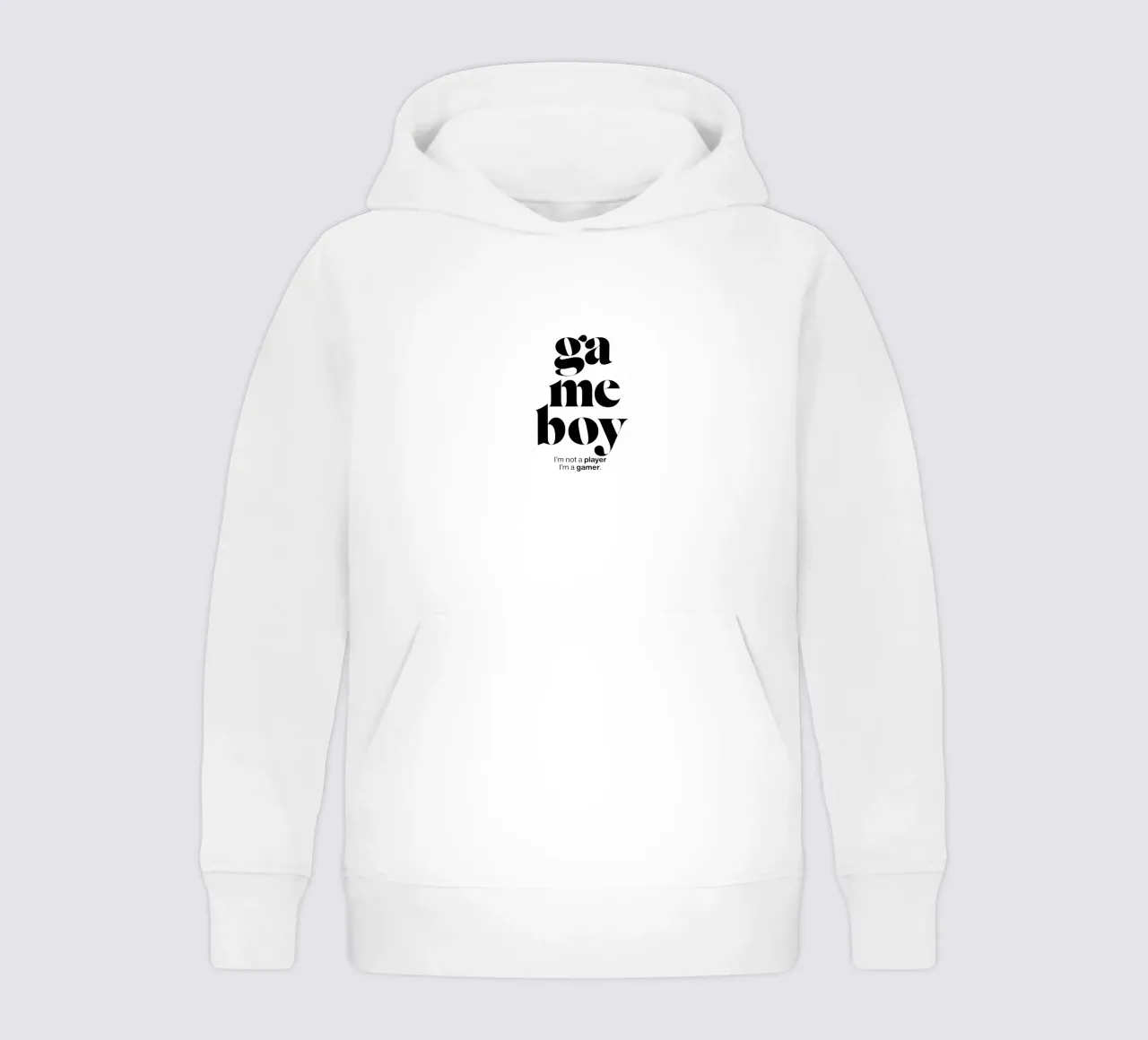 gameboy statement print: No soy un jugador, soy un gamer. sudadera con capucha para niño de The True Type