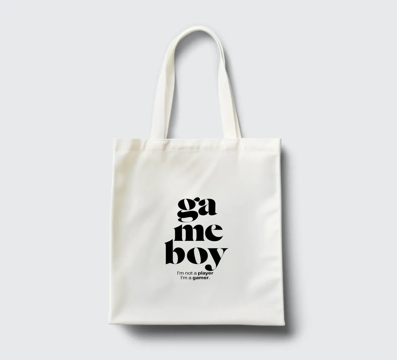 stampa dichiarazione gameboy: Non sono un giocatore, sono un giocatore. borsa in juta da The True Type