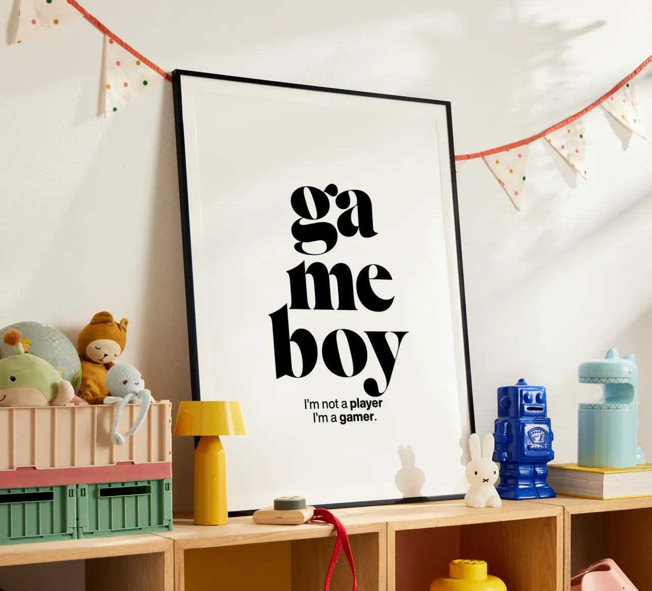 gameboy statement print: I’m not a player, I’m a gamer. hahnemühle by The True Type