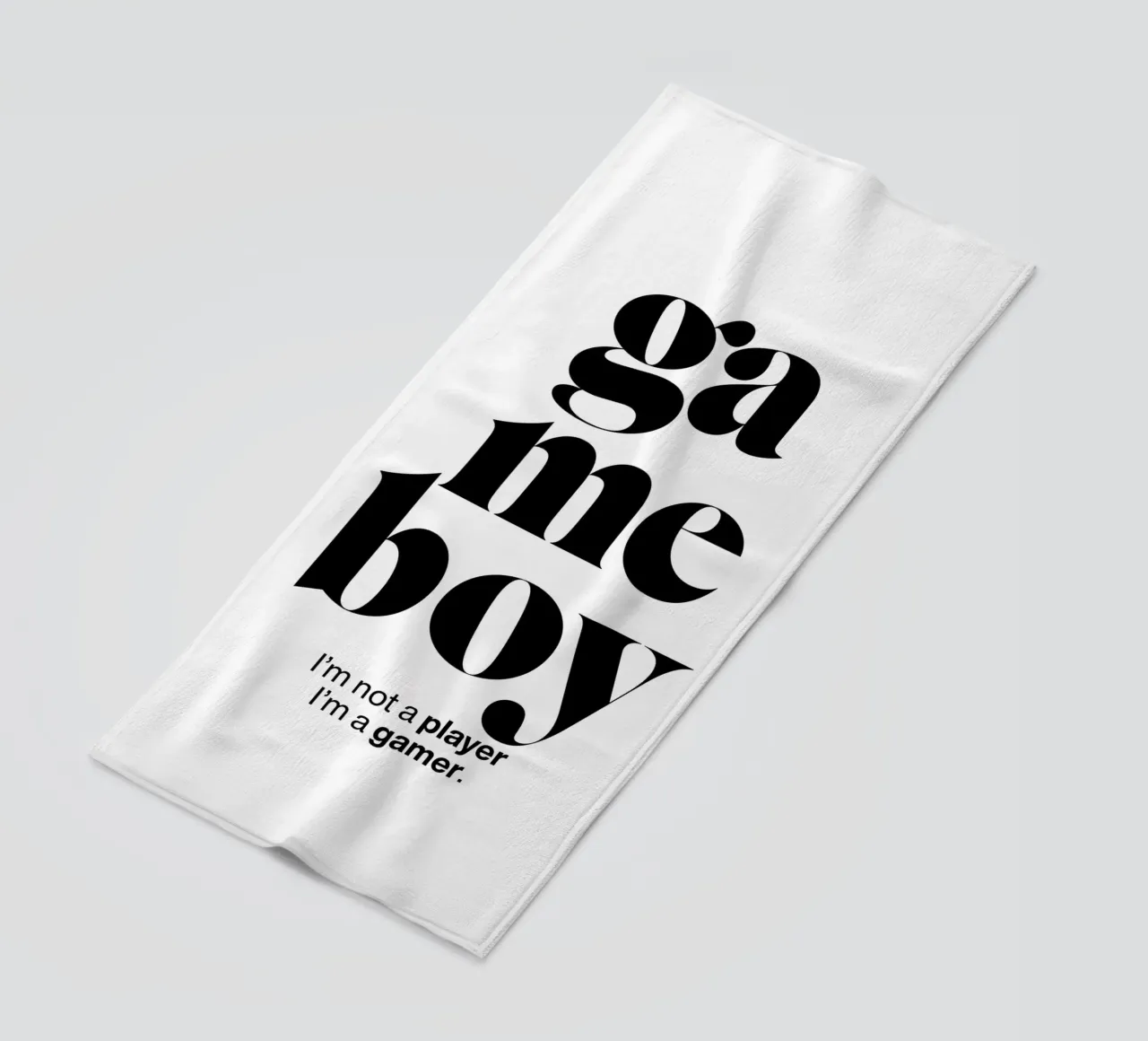 stampa dichiarazione gameboy: Non sono un giocatore, sono un giocatore. telo mare da The True Type