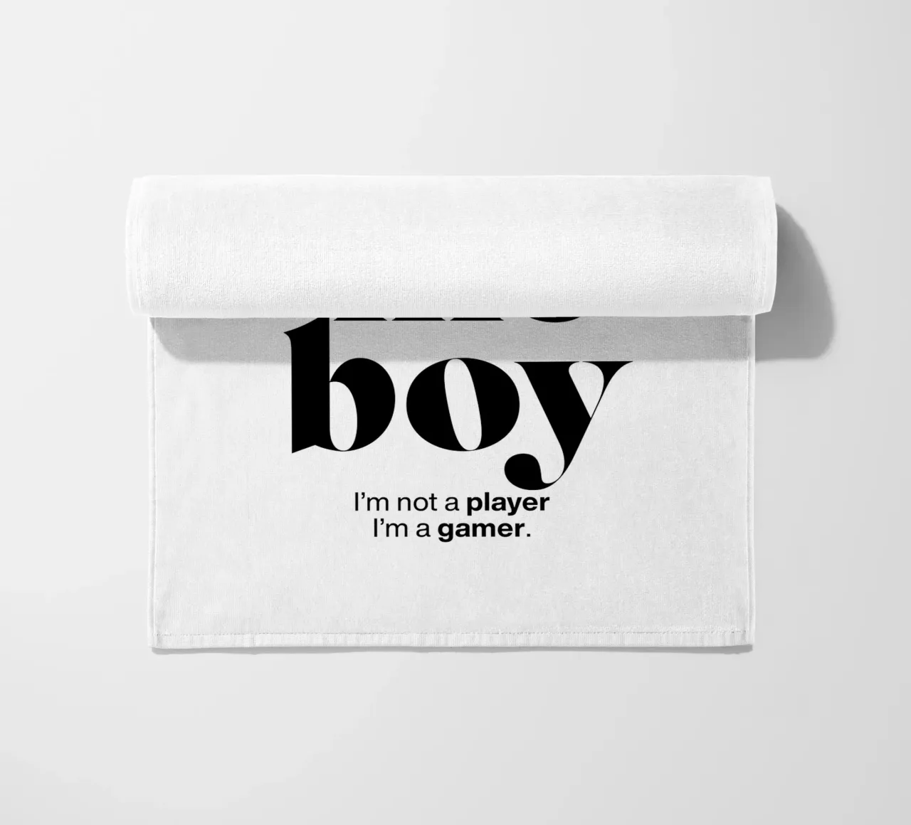 stampa dichiarazione gameboy: Non sono un giocatore, sono un giocatore. telo mare da The True Type