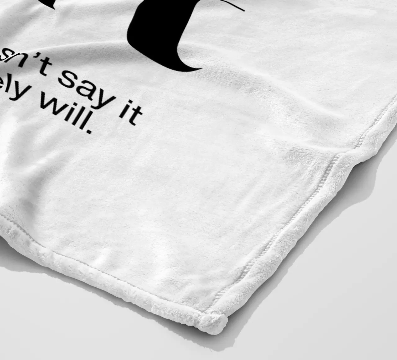 introvert: If my mouth doesn’t say it my face will fleece blanket by The True Type