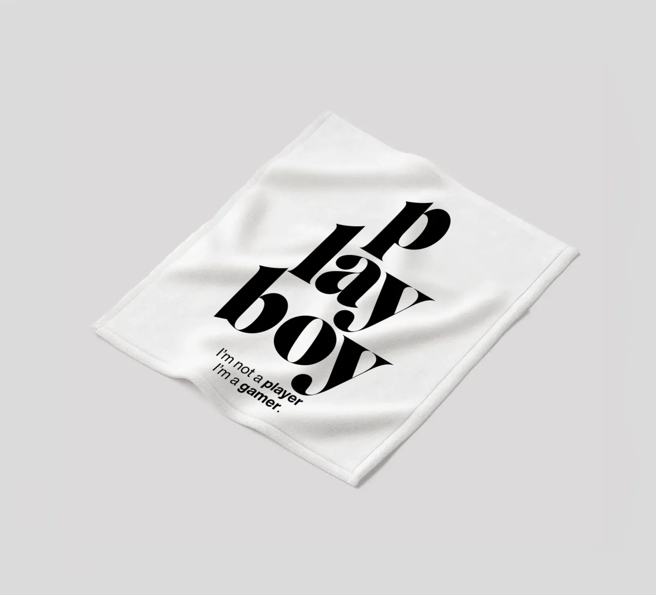 playboy statement print: I’m not a player, I’m a gamer. fleece blanket by The True Type