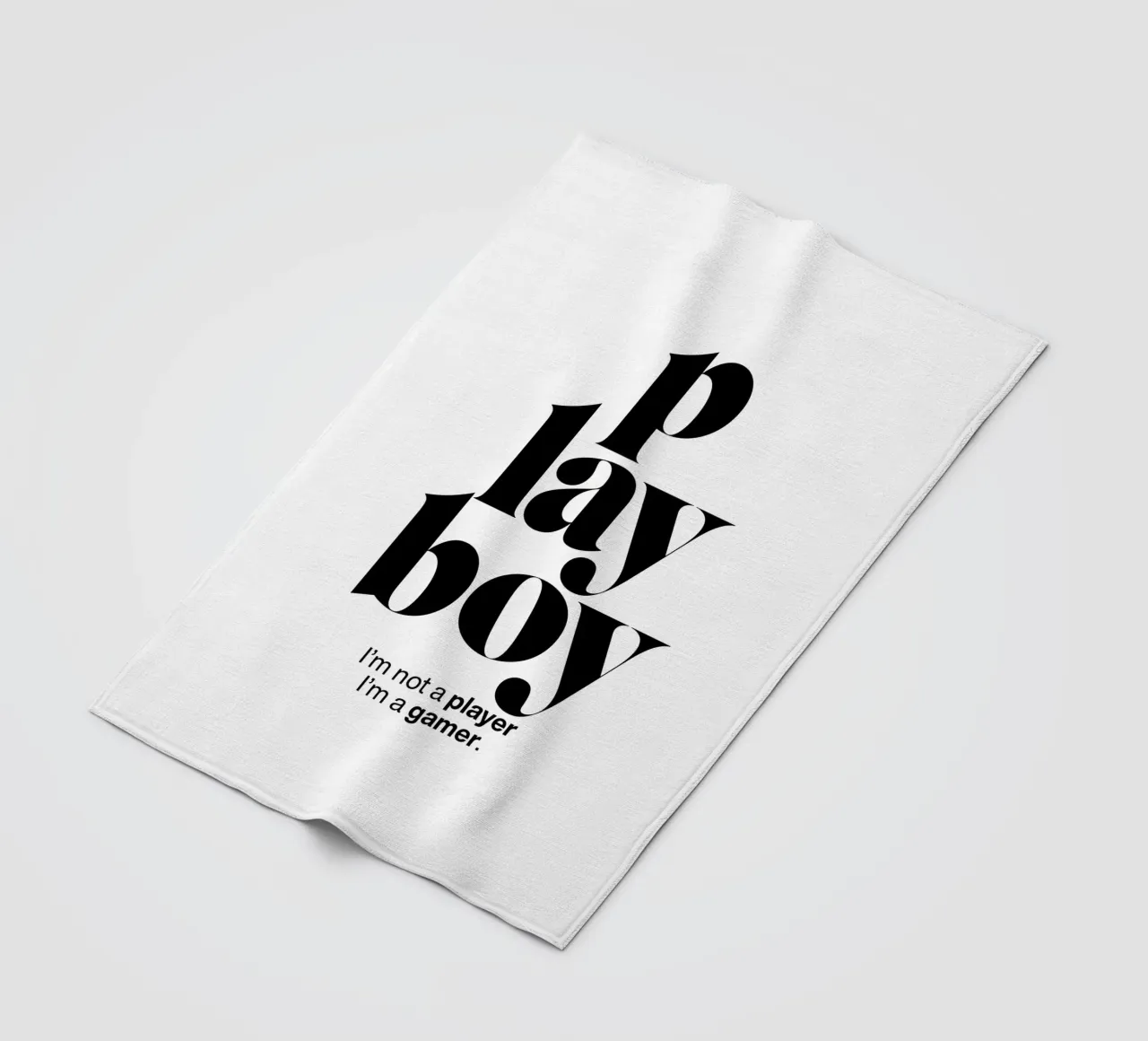 playboy statement print: I’m not a player, I’m a gamer. fleece blanket by The True Type