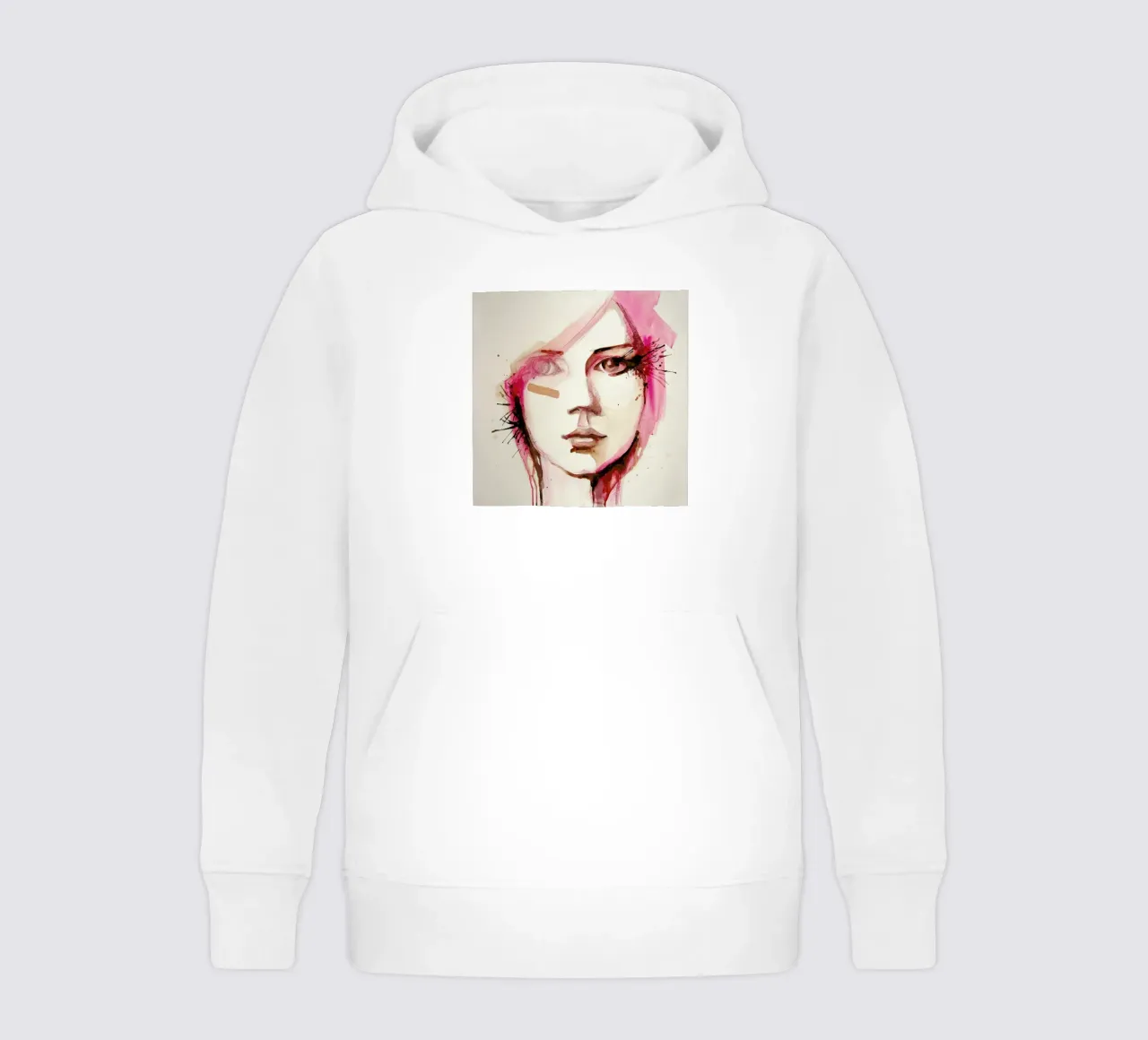 Pink Lana kids hoodie by Rebekka