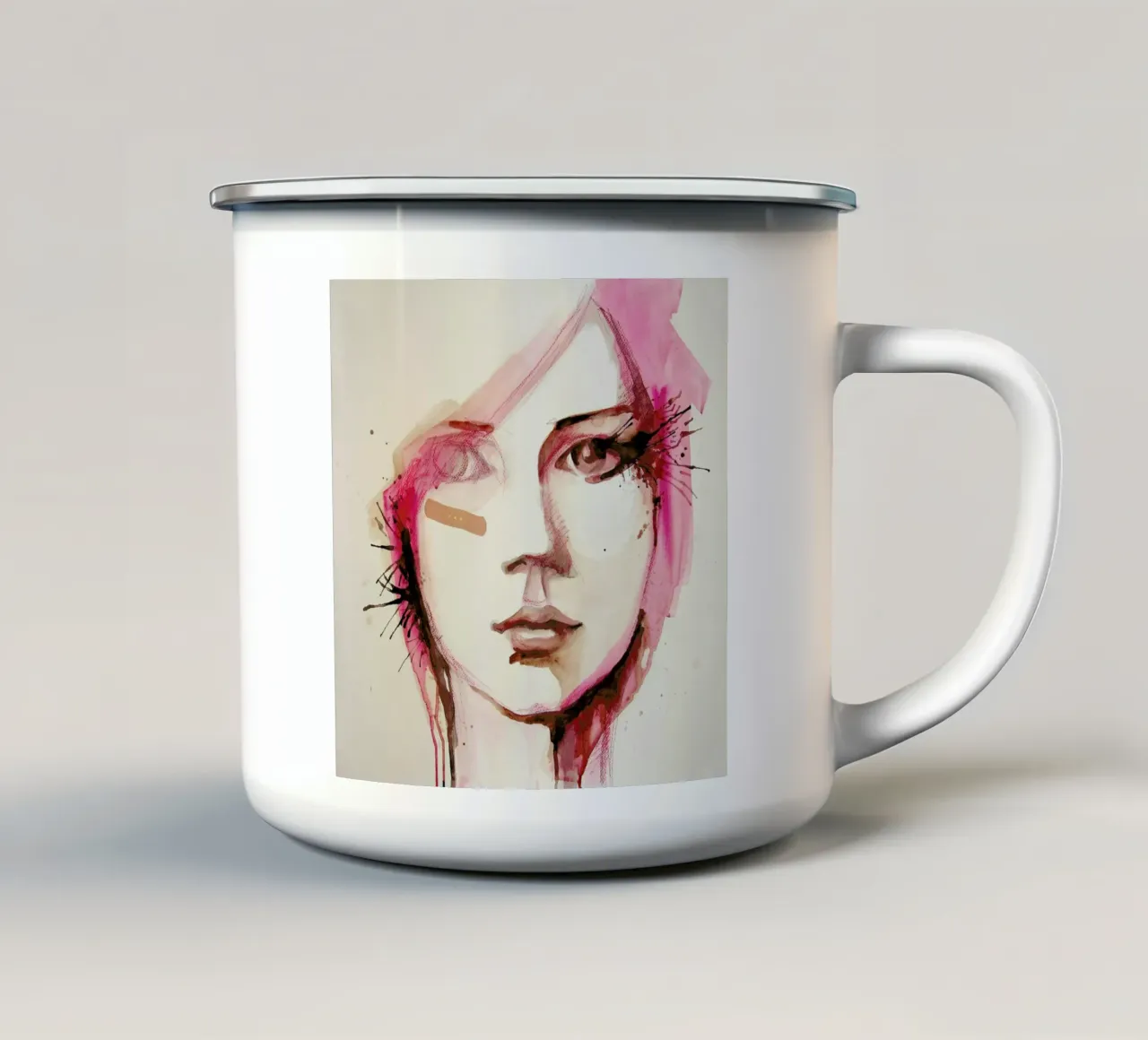 Pink Lana tazza in smalto da Rebekka