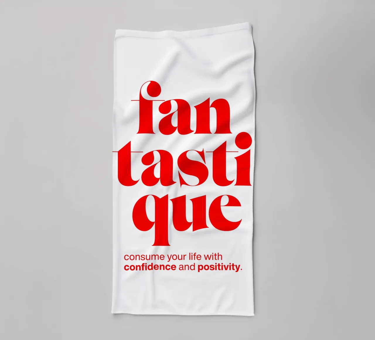 fantastique : mit Zuversicht durchs Leben gehen Handtuch von The True Type