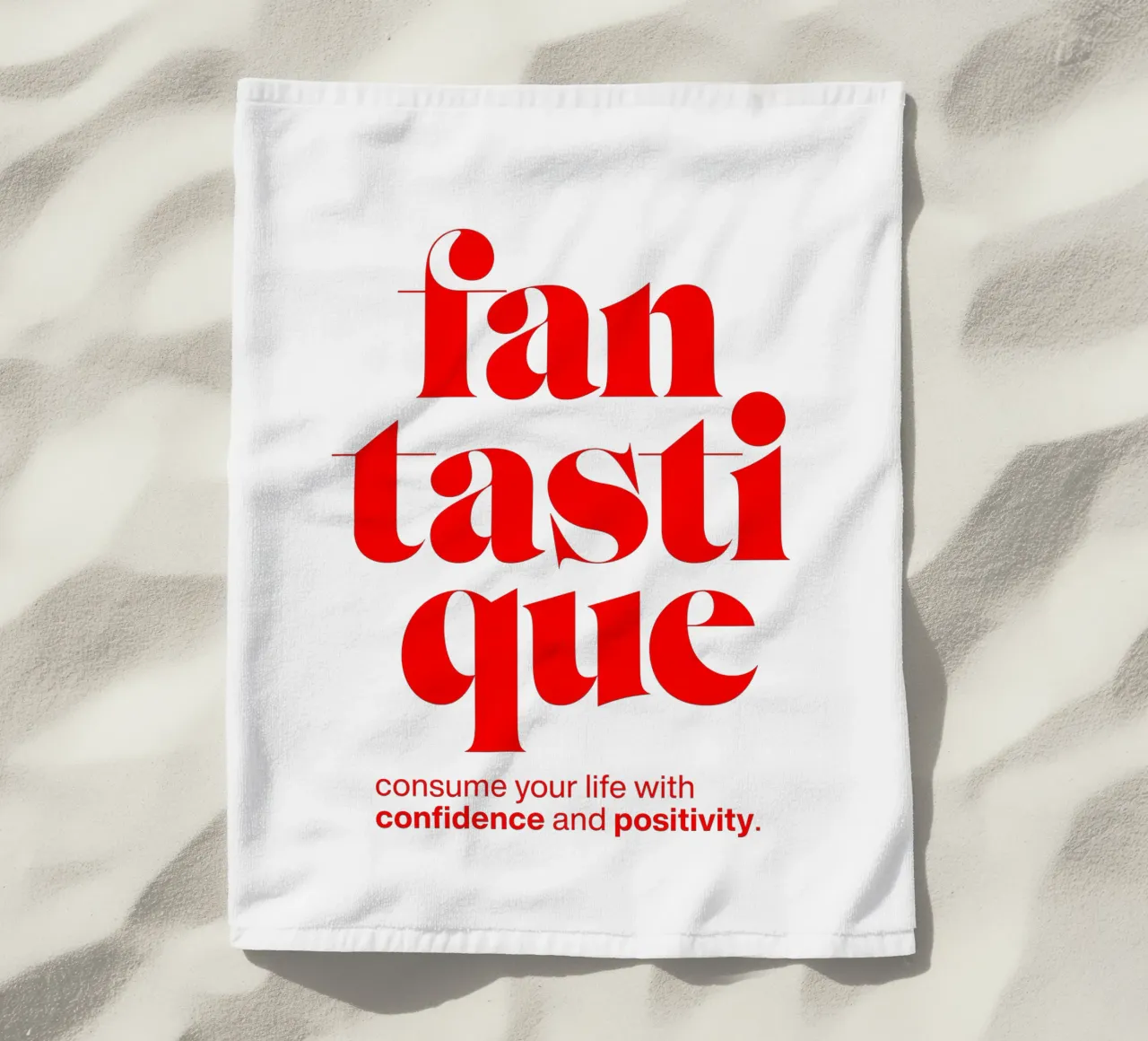 fantastique: consumare la propria vita con fiducia telo mare da The True Type