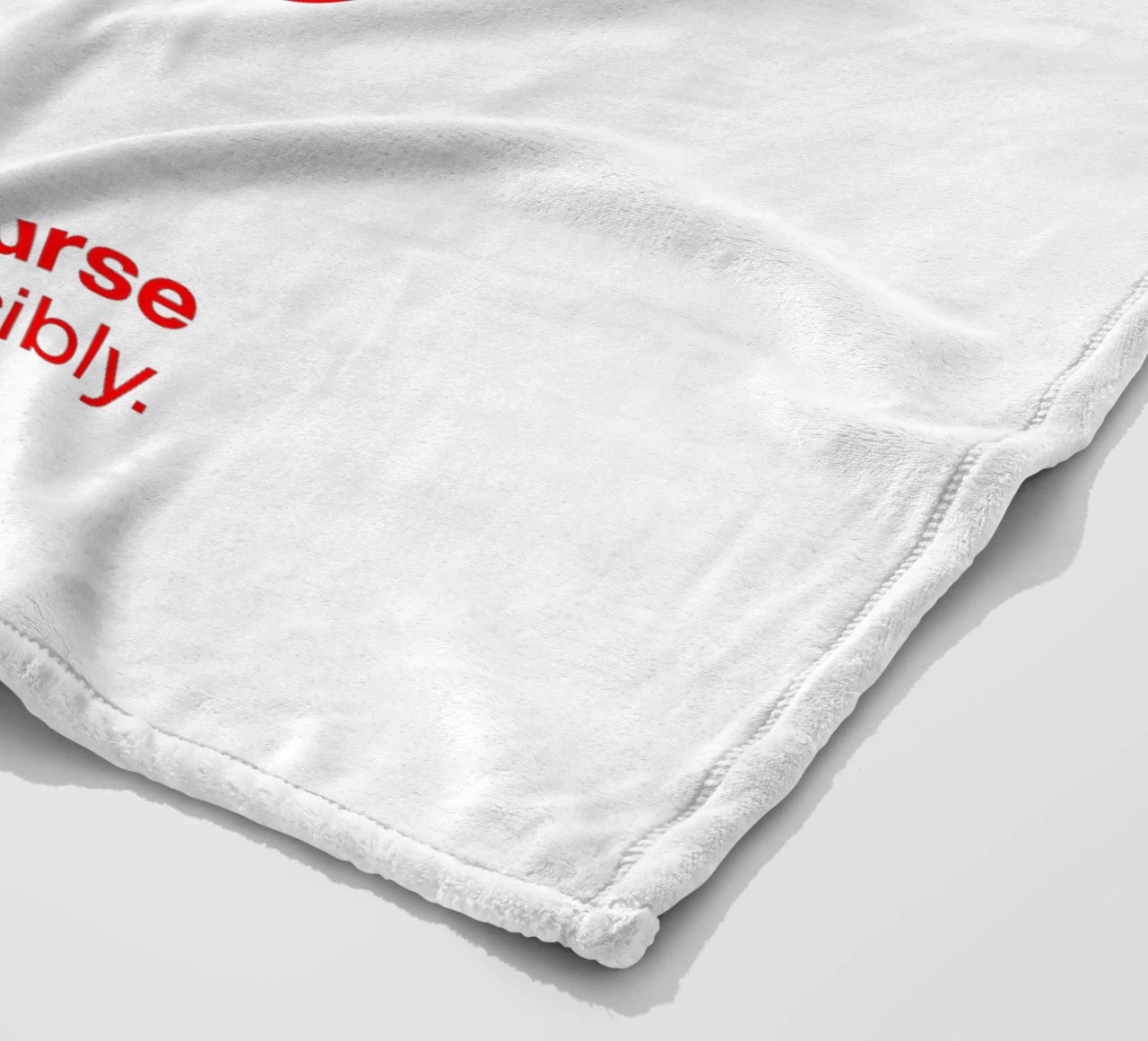 merde statement print: choose your curse words responsibly. fleece blanket by The True Type