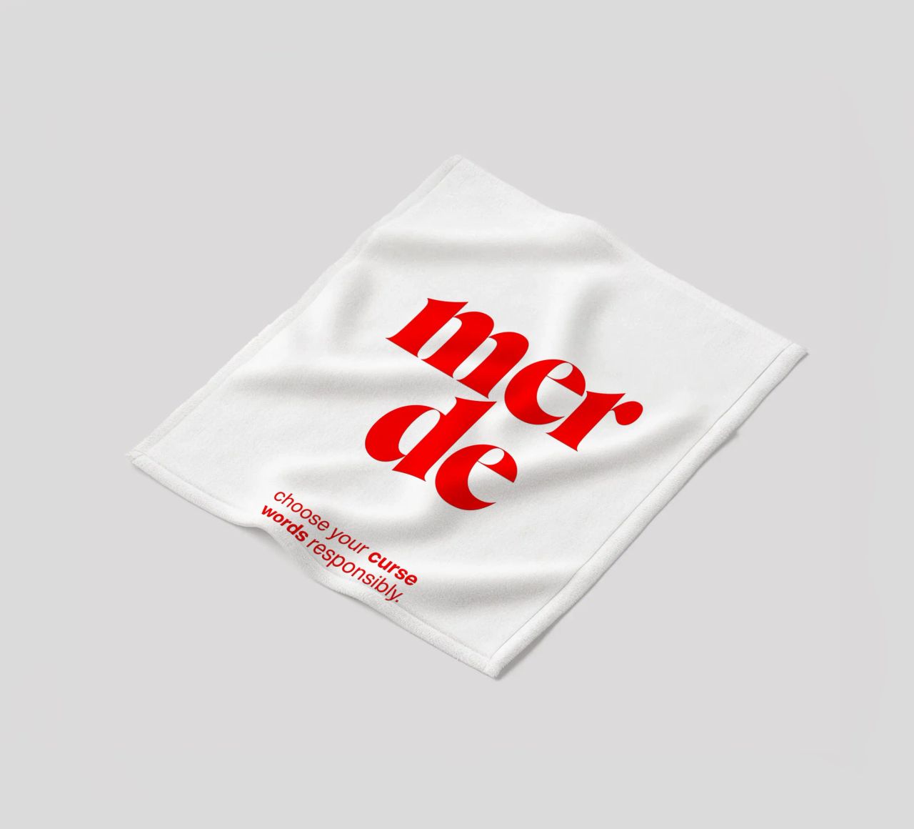 merde statement print: choose your curse words responsibly. fleece blanket by The True Type